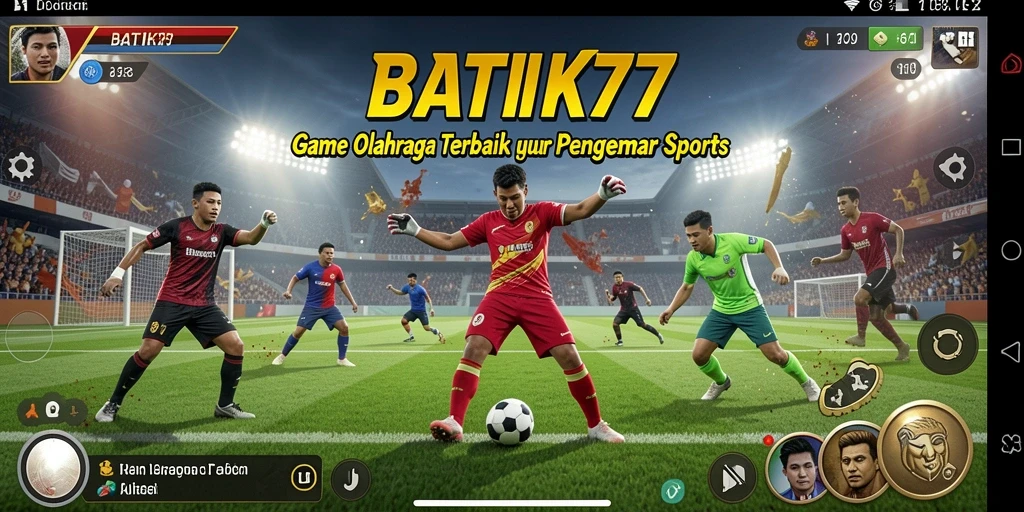 Tampilan gameplay seru dari BATIK77 dengan aksi olahraga yang mendebarkan.