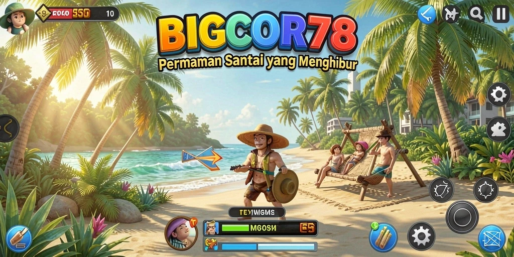 Tampilan gameplay <strong>BIGCOR78</strong> yang seru dan penuh warna.