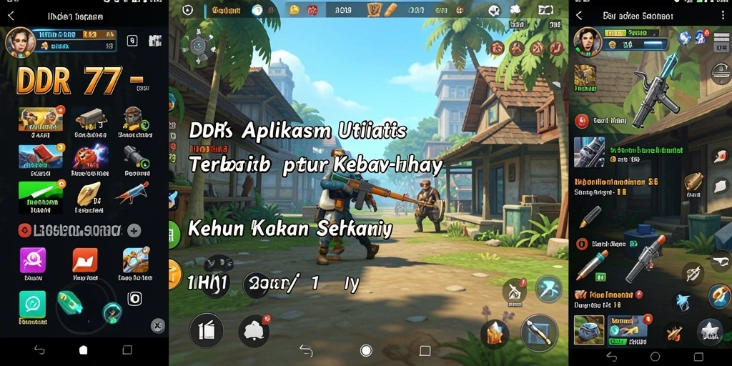 Tampilan antarmuka aplikasi IDR77 yang mudah digunakan.