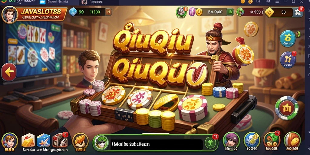 Screenshot menampilkan gameplay seru QiuQiu di JAVASLOT88.