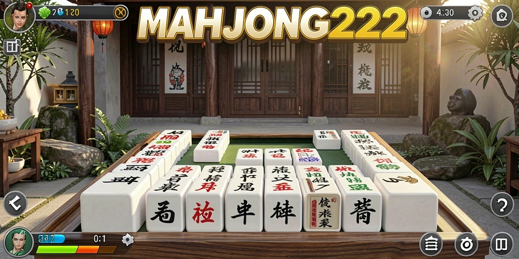Tampilan gameplay yang menawan dari MAHJONG222.