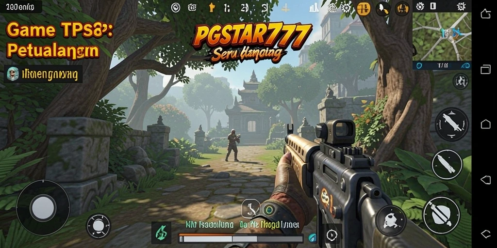 Screenshot PGSTAR777 menampilkan aksi menegangkan dalam gameplay TPS.