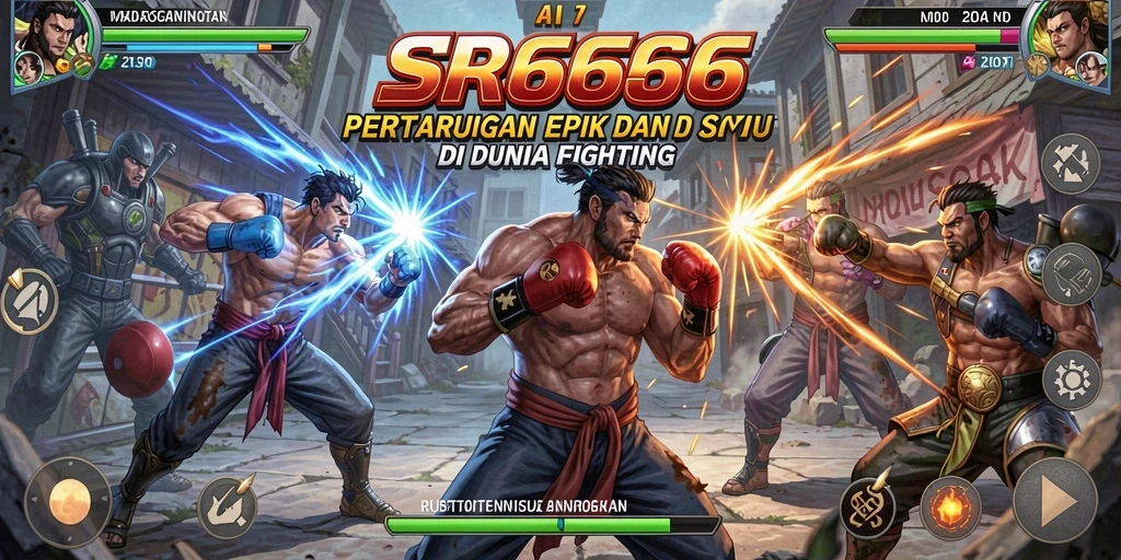 Gameplay aksi seru dalam pertarungan epik SR6666.