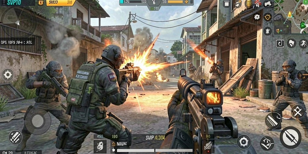 Tampilan gameplay seru dari SVIP10 dalam aksi TPS yang dinamis.