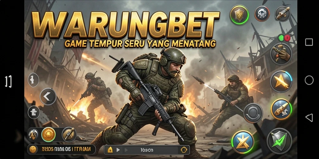 Tangkapan layar utama WARUNGBET menampilkan aksi tempur TPS yang mendebarkan.