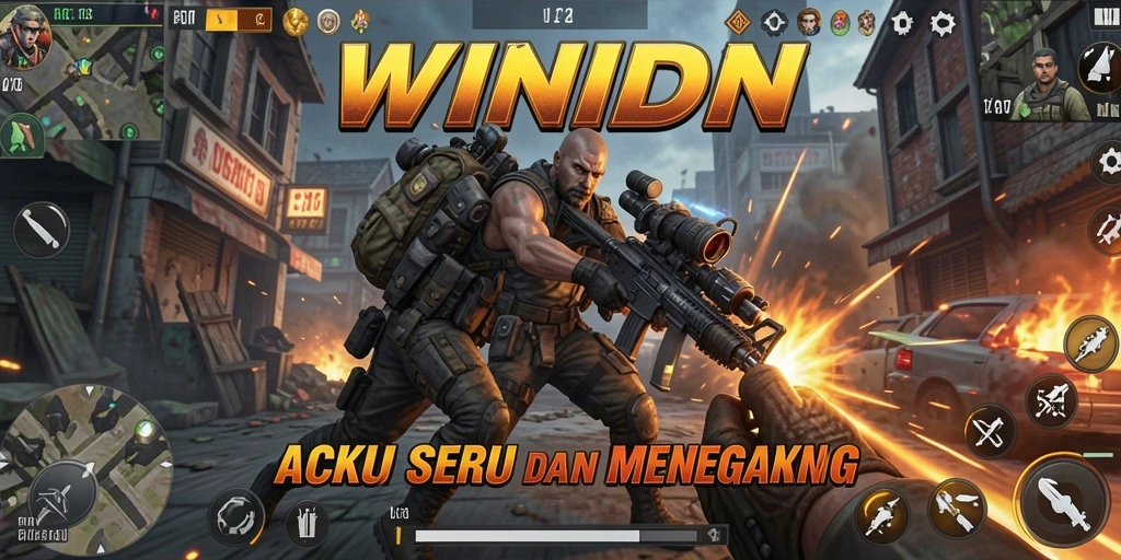 Tangkapan layar gameplay WINIDN yang menunjukkan aksi mendebarkan dan grafis menakjubkan.