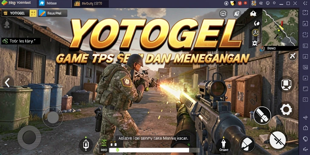 Tangkapan layar gameplay YOTOGEL dengan aksi menegangkan di medan perang.